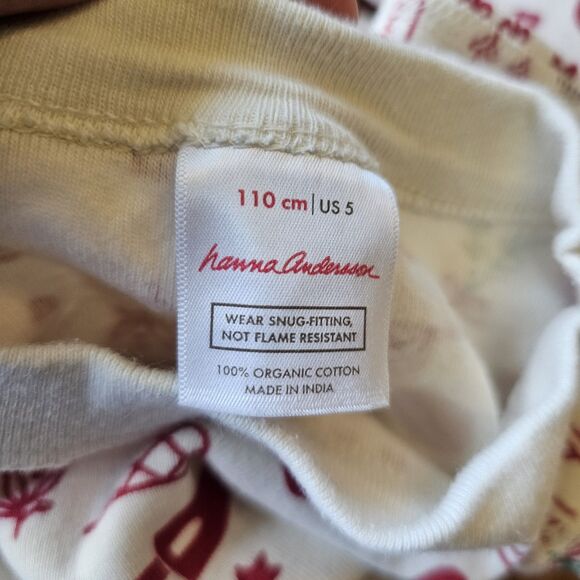 Hanna Andersson Pajama Top Kids 110/ US 5 Baking Christmas Cookies Gingerbread - Picture 2 of 4